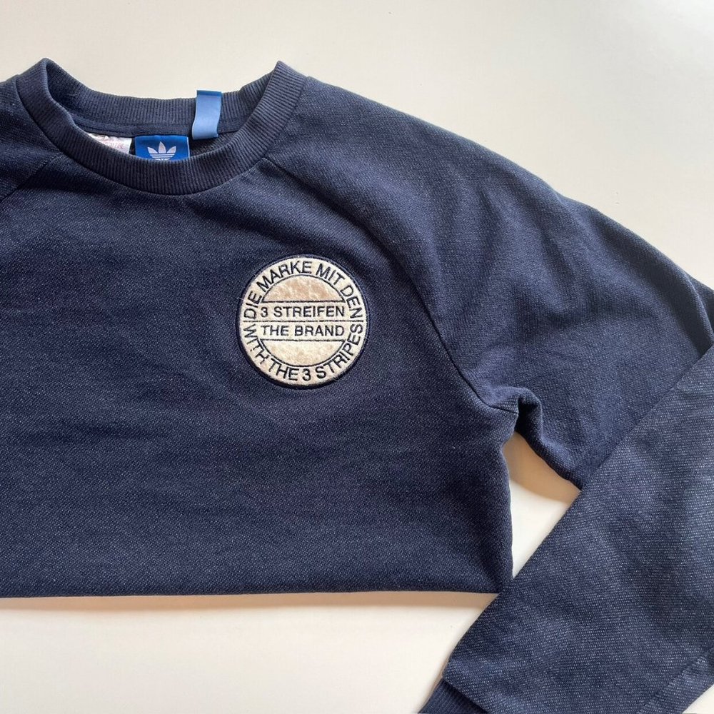 Adidas Navy Blue Crewneck Sweatshirt | 11/12 - Picture 3 of 6